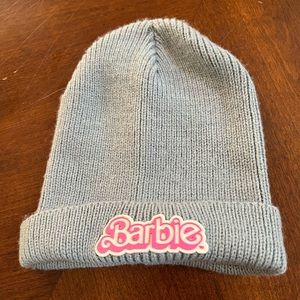 Barbie Knit Hat/Beanie, Adult, Unisex, Wear to Barbie Movie, Pink/Gray